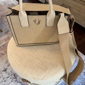 NWOT True Religion Beige Satchel Bag